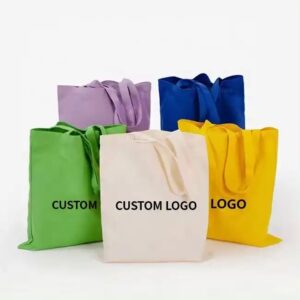 Canvas Tote Bag Print Logo Canvas Shoulder Bag Plain Custom Cotton Shopping Bag - Image 4