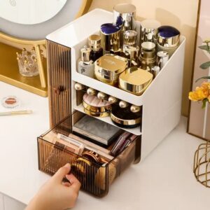 Modern Rectangular Makeup Organizer New Arrival Eco-Friendly PP Plastic Cosmetic Storage Box for Dressing Table - Image 4