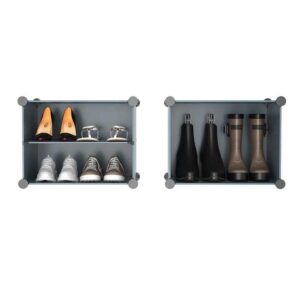 Shoe Rack, 6 Tier Shoe Storage Cabinet 24 Pair Plastic Shoe Shelves Organizer for Closet Hallway Bedroom Entryway - Image 5
