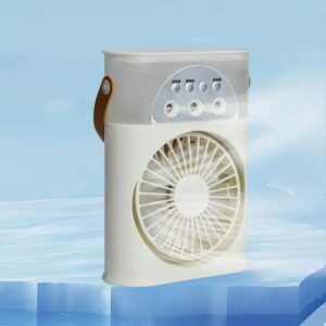 Hot Sale Mini Portable Table Personal Air Cooler Fan With 7 Colors Light Humidification Refrigeration - Image 2