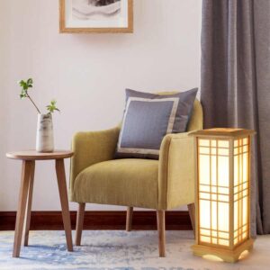 modern floor stand lamp wood light or bedside bedroom study designer floor lamp - Image 7