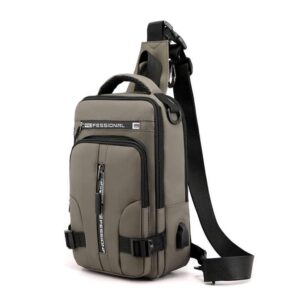 Waist Sling Bag Multipurpose Waterproof Nylon Large Capacity USB Fitness Chest Bag Fanny Pack For Men Sport - Image 6