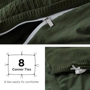 Duvet Cover Set Design-Based Customization Polyester Gauze Faux-Muslin Waffle Weave Comforter Cover Set - Image 5