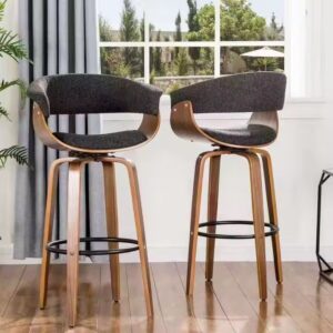 Morden Style Hot Sell wood design dining chair Cheap China Garage Chair Hight Adjustable Barstool Set - Image 3