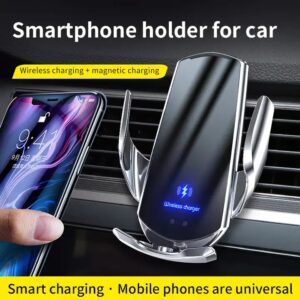 Portable Wireless Mobile Car Phone Holder Induction Charger 15W Output Power 3A Current Car Phone Mount - Image 4