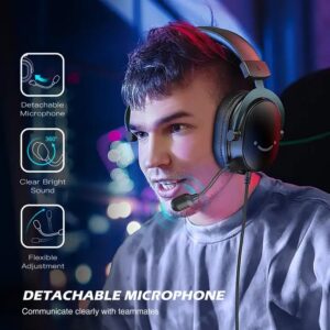 Fifine H9 Ampligame USB Wired Headphones 7.1 Channel Noise Cancelling Computer Headset 3.5mm Headset Gaming For PC PS5 Xbox NS - Image 4