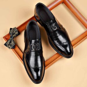 Luxury 38-48 Size Men's Business Formal Leather Footwear Leather Office Career Men Shoes Slip-On - Image 5