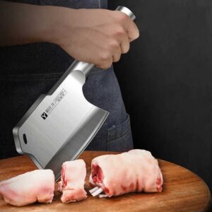 All steel bone chopping ax kitchen Bone Chopping Knife Bone Cleaver major Axes Knife - Image 5
