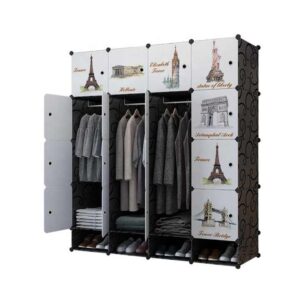 plastic cube organizers wardrobes with sliding doors - Image 5
