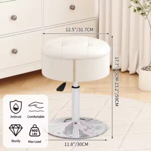 Adjustable Vanity Stool , Vanity Chair,Storage ottoman,round ottoman stool - Image 4