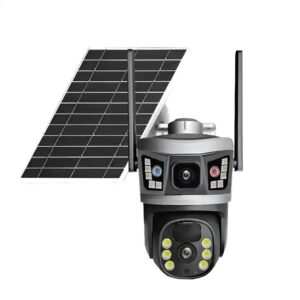 Outdoor 3K 6MP Battery Powered wireless wifi solar camera PTZ 4G GSM CCTV Surveillance Security color night vision 2 way audio - Image 1