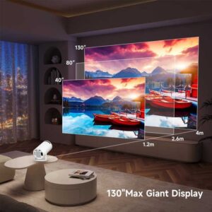 HY300 Pro Smart Mini Portable Projector Hot Sell Full Hd Android 12 Proyector 4K Wifi Outdoor LED Small Mobile Phone Projectors - Image 5