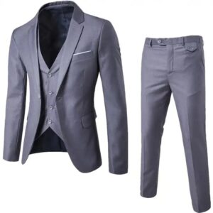 Men's 2-piece suit Business casual wedding suit stylish slim-fit suit for men - Image 4