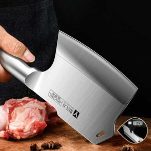 All steel bone chopping ax kitchen Bone Chopping Knife Bone Cleaver major Axes Knife - Image 6