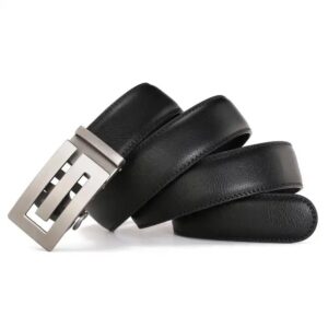 Men's Youth business Automatic locking buckle business mens luxury belts leather belt for men brand belt - Image 4