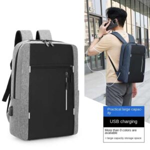 Wholesale Men Casual Computer Waterproof School Rucksack Bag Polyester Laptop Backpack - Image 4