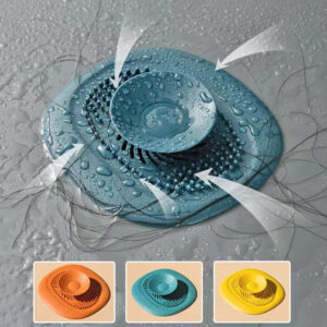 Silicone Anti-blocking Bathtub Stopper for Bathroom Floor Drain Shower Sink Kitchen Household Strainer Tools - Image 2