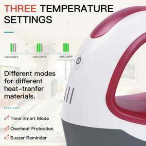 HTVRONT Portable MINI Heat Press Machine T-shirts Printing DIY Easy Heating Transfer Iron On HTV for Clothes Bags Hats Pads - Image 3