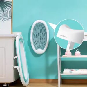 Baby Bathtub Pad Baby Bath Seat Floating Water Pad Newborn Support Seat Mat Foldable - Image 4