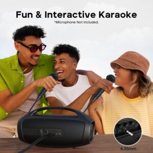 TRIBIT StormBox Blast 2 Bluetooth Speaker, 200W Power With Subwoofer Outdoor IP67 Party Speaker, 30H Playtime, LED, Mic Input - Image 4