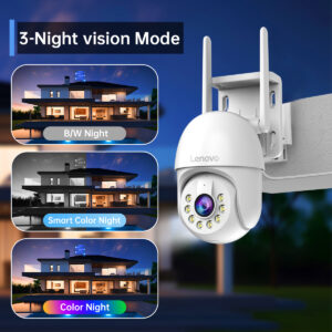 Lenovo 5MP Smart Wifi PTZ Camera Outdoor 5x Digital Zoom Auto Tracking ONVIF Wireless CCTV IP Camera Security Video Surveillance - Image 3