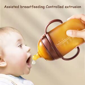 Newsun Cartoon Pattern Small Baby Bottle BPA Free Feeding Bottle with Silica Gel for Newborns and Toddlers - Image 5