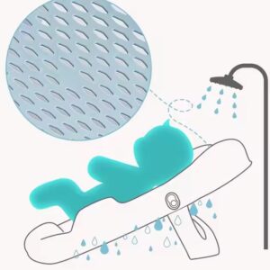 Baby Bathtub Pad Baby Bath Seat Floating Water Pad Newborn Support Seat Mat Foldable - Image 3