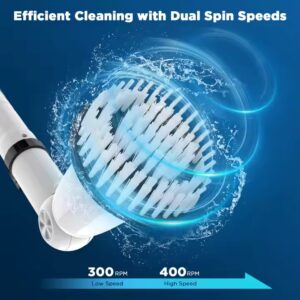 Bathroom Electric Cleaning Brush With Replaceable Head Cordless Silicon Multi-purpose Spin Scrubber Cleaning Brush - Image 3