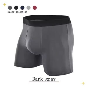 High-quality elastic men's underwear Breathable Thin Mid-waist Men's Boxer Briefs - Image 3