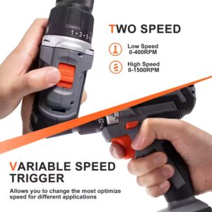 Wholesale Variable Speed 20V Lithium Battery Power Portable Cordless Drill - Image 6