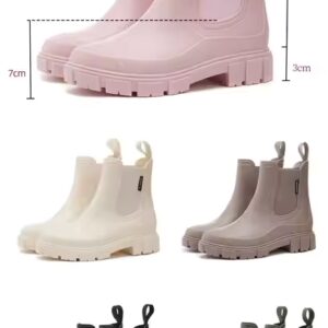 Fashion high platform women rain boots waterproof shoes - Image 7
