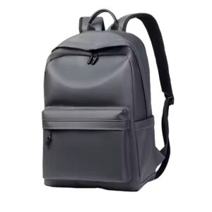 Durable Waterproof Pu Leather Backpack Fashion Casual Students Light Laptop Backpack - Image 3