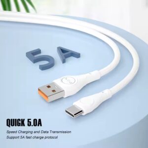 PZX High Quality For iP/Micro/Type-C Charger 1M USB Cable Data Transfer 5A Fast Charging cables de datos - Image 7
