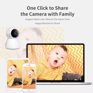 V380 VRT-Q9 PTZ WiFi Home Security Wireless Camera Blink Night Vision Motion Detection Tracking Baby Monitor - Image 6