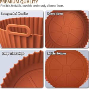 Airfryer Silicone Basket Reusable Baking Tray Silicone Mold for AirFryer Pizza Fried Chicken Basket Air Fryer Liners Accessories - Image 4