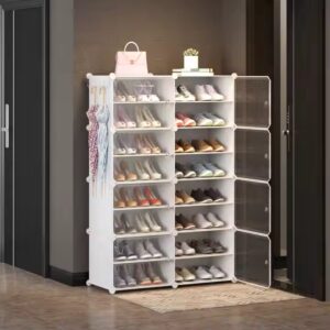 Space Saving 8 Tiered Black PP Customized Shoes Shelves Display Racks - Image 4