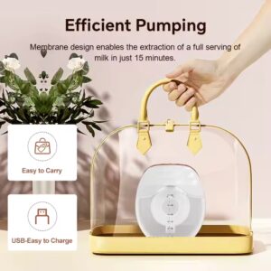 2024 New Arrival 3 modes 8 levels Wireless Portable Hands Free Breast Pump Electric Silicone Wearable Breast Milk Pump RomoGle10 - Image 5