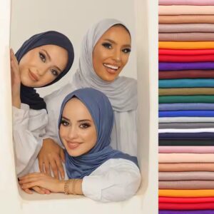 Muslim hijabs wholesale light weight cotton plain hijab muslim women shawl - Image 3