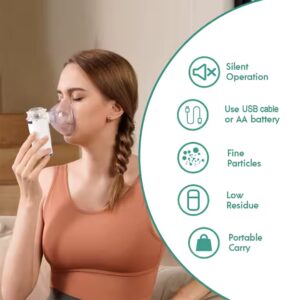 Fitconn adults kids Asthma Inhaler nebulizador Machine Household Portable Ultrasonic Mesh Nebulizer - Image 4