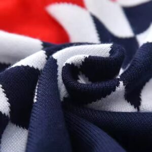 Winter double layer baby boy argyle sweaters kids cute children's pullover costume - Image 6