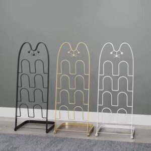 Bathroom Slipper Storage for Home Use Modern Metal Slipper Shoe Rack Creative Drying Drain Shoes Rack - Image 7