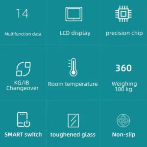 180kg Smart household scale bathroom scale Digital Smart Body fat scale with app - Image 7