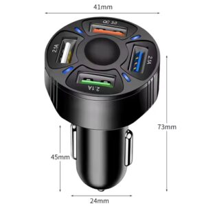 multi 4 Port 7A QC 3.0 Carregador Chargeur Cargador Rapido Cellular Oraimo Fast Charger Smartphone Mobile Phone Car USB Charger - Image 7