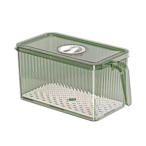 Transparent Kitchen Pet Food Storage Box Bins Stackable Refrigerator Organizer Fridge Organizer Set With Handle - Image 6