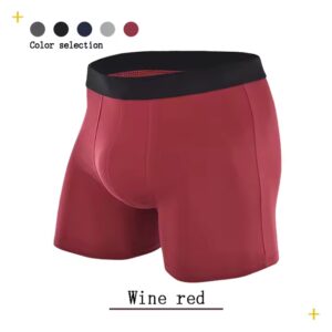 High-quality elastic men's underwear Breathable Thin Mid-waist Men's Boxer Briefs - Image 7