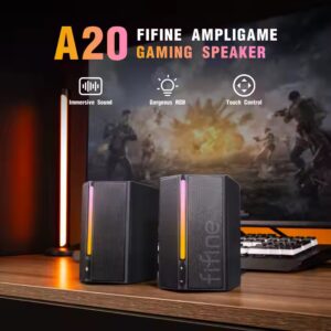 Fifine A20 Outdoor Small Surround Bass Speaker Studio Monitor Gaming Speakers Audio System Sound Music Speaker For PC - Image 3