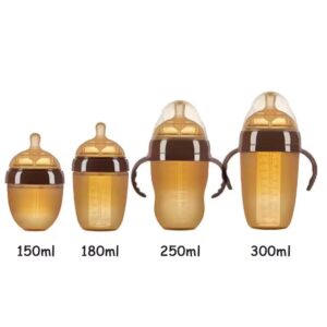 Newsun Cartoon Pattern Small Baby Bottle BPA Free Feeding Bottle with Silica Gel for Newborns and Toddlers - Image 6