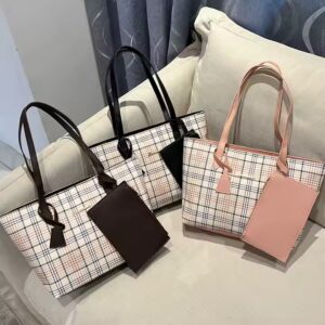 fashion multifunction big size large capacity PU leather cross body tote bags messenger handbag chain tote shoulder bag - Image 1