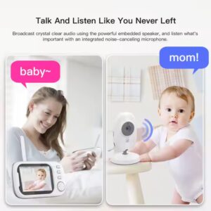 ABM600 ABM101 Pet Kids Baby Waching Camera Babyfoon Met Camera Monitor Para De Bebe Wireless Audio Video Baby Monitors With Came - Image 4