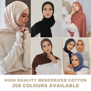 Muslim hijabs wholesale light weight cotton plain hijab muslim women shawl - Image 4